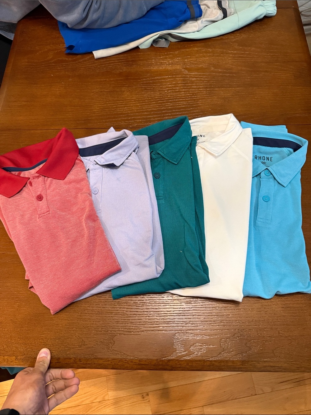 RHONE Men’s Polo Pack - Coral, Lavender, Teal, White & Sky Blue